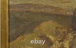 Tableau Ancien Huile Paysage de campagne Impressionniste XXème