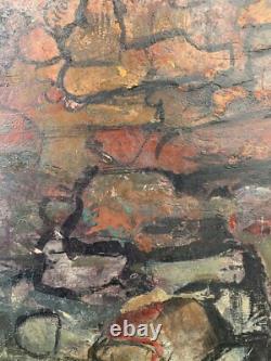 Tableau Ancien Huile Portrait Curiosa EUGENE LIPKOVITCH (1924-1987) Pologne