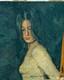 Tableau Ancien Huile Portrait Femme Nu f&eacute;minin Impressionniste XX&egrave;me