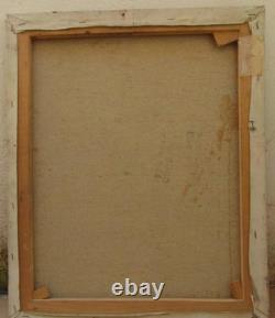 Tableau Ancien Huile Portrait Femme Nu féminin Impressionniste XXème