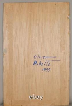 Tableau Ancien Huile Portrait Femme Nu féminin Impressionniste XXème