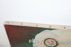 Tableau Ancien Huile Portrait Femme au turban 1940 45,7 cm / 38,2 cm