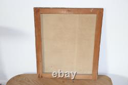 Tableau Ancien Huile Portrait Femme au turban 1940 45,7 cm / 38,2 cm