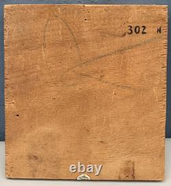 Tableau Ancien Huile Portrait Nu Féminin Femme Dos Alain DEQUET (1920-1980)