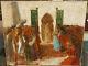 Tableau Ancien Huile Scène Orientaliste Maroc Tunisie Fin XIXe F. A. BRIDGMAN