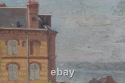 Tableau Ancien Huile Sur Bois Signé Hippolyte Camille DELPY Paysage Marine 1891