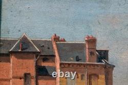 Tableau Ancien Huile Sur Bois Signé Hippolyte Camille DELPY Paysage Marine 1891