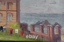 Tableau Ancien Huile Sur Bois Signé Hippolyte Camille DELPY Paysage Marine 1891