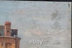 Tableau Ancien Huile Sur Bois Signé Hippolyte Camille DELPY Paysage Marine 1891