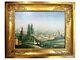 Tableau Ancien Huile Sur Toile Attribué A L'ecole Italienne. Paysage Romantique