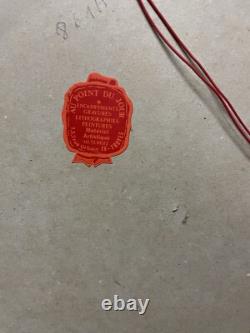 Tableau Ancien Huile Sur Toile C. Houx 1898 Bouquet Nature Morte Boule De Neige