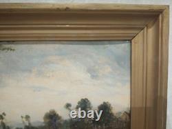 Tableau Ancien Huile Sur Toile École Barbizon 19e Lucien Felix Henry