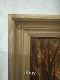 Tableau Ancien Huile Sur Toile École Barbizon 19e Lucien Felix Henry
