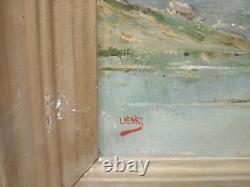 Tableau Ancien Huile Sur Toile École Barbizon 19e Lucien Felix Henry No 2