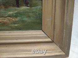 Tableau Ancien Huile Sur Toile École Barbizon 19e Lucien Felix Henry No 2
