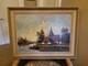 Tableau Ancien Huile Sur Toile Encadrée Représentant Un Paysage