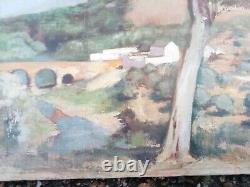 Tableau Ancien Huile Sur Toile Signé Paysage Début Xx Ème Impressionniste