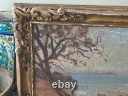 Tableau Ancien Huile Sur Toile Village Du Var Par Claudius Felix