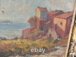Tableau Ancien Huile Sur Toile Village Du Var Par Claudius Felix