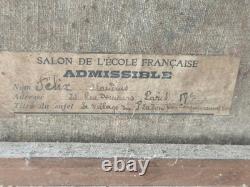 Tableau Ancien Huile Sur Toile Village Du Var Par Claudius Felix