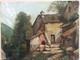 Tableau Ancien Huile Toile Paysage Maison Campagne 19 Ème Siècle