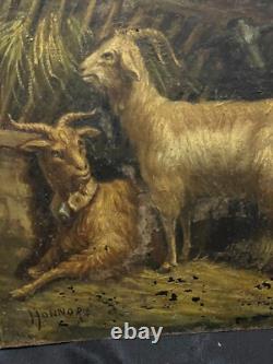 Tableau Ancien Huile metal