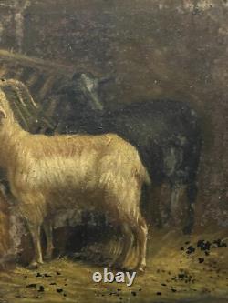 Tableau Ancien Huile metal