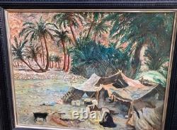 Tableau Ancien Huile peinture Orientaliste XXème