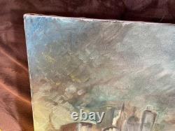 Tableau Ancien Huile sur toile INCONNU (début XXe-s) bateau feu le havre