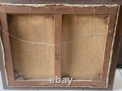 Tableau Ancien Huile /toile -ecole De Pont Aven Paysage-arbre- Chapelle-nabis