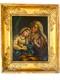 Tableau Ancien L'éducation De La Vierge Huile D'àpres Charles Antoine Coypel