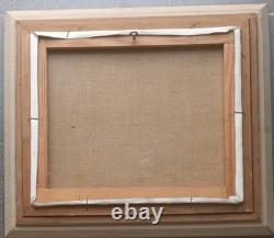 Tableau Ancien Marine Pécheurs Barques Normandie Séry Olivier