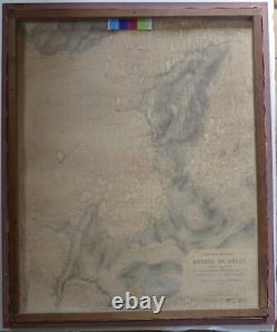 Tableau Ancien Mer Paysage Pins Signé A déchiffrer Sud Landes 1962