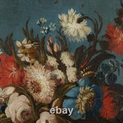 Tableau Ancien Nature Morte et Perroquet Huile sur Toile'800 Original