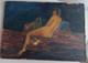 Tableau Ancien Nu Feminin Huile Ecole Francaise Signe Colette Rumeau Annees 1950