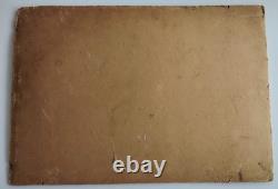 Tableau Ancien Nu Feminin Huile Ecole Francaise Signe Colette Rumeau Annees 1950
