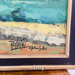 Tableau Ancien Patrick Turion Grand Paysage de Provence Huile sur Toile 100x81