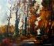 Tableau Ancien Paysage Automne Arbres Robert Falcucci 1900-198254 X 65 cms