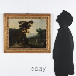 Tableau Ancien Paysage Huile sur Toile XVIIIe Siècle Original