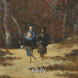 Tableau Ancien Paysage Huile sur Toile XVIIIe Siècle Original