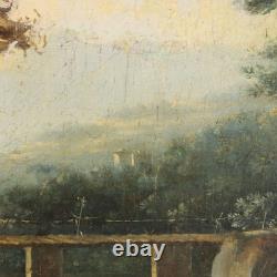 Tableau Ancien Paysage Huile sur Toile XVIIIe Siècle Original
