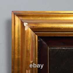 Tableau Ancien Paysage avec Grotte Huile sur Toile XIXe Siècle Original