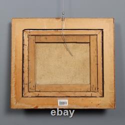 Tableau Ancien Paysage avec Grotte Huile sur Toile XIXe Siècle Original