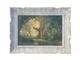 Tableau Ancien Paysage de For&ecirc;t Huile sur Toile Cadre Montparnasse