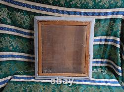 Tableau Ancien Peinture HSP Huile Eglise Ecole de Barbizon Montagne Alpes Neige