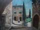 Tableau Ancien Peinture Huile Boi Ecole de Barbizon Village Provence Fortune Car