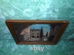 Tableau Ancien Peinture Huile Boi Ecole de Barbizon Village Provence Fortune Car