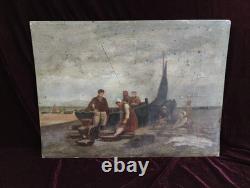 Tableau Ancien Peinture Huile Bois Icone Religieuse Portrait Jesus XIX DLG XVIII