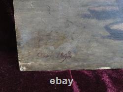 Tableau Ancien Peinture Huile Bois Icone Religieuse Portrait Jesus XIX DLG XVIII