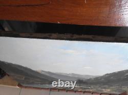 Tableau Ancien Peinture Huile Ecole de Barbizon Montagne XIXeme Levigne Godchau